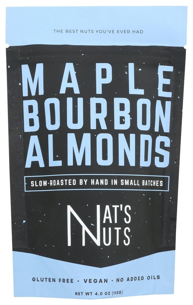 Nat's Nuts Maple Bourbon Almonds, 4 oz bag