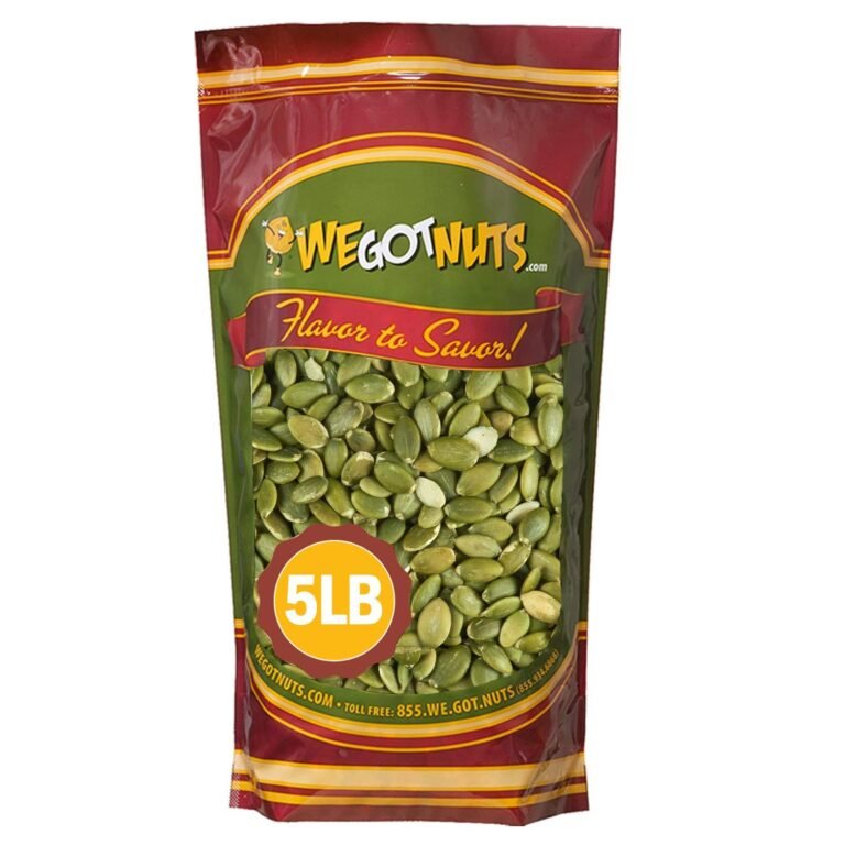 Five-pound bag of WeGotNuts shelled pumpkin seeds